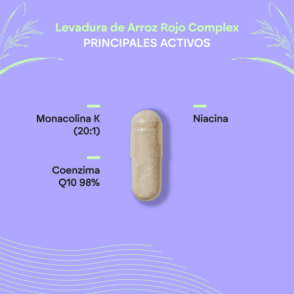 Nutralie Levadura Arroz Rojo con Monacolina K + Q10 + Niacina Colesterol 90caps