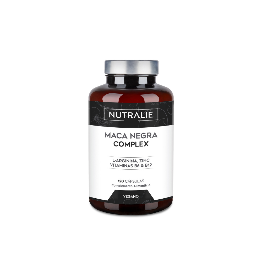 Nutralie Maca Negra Complex 24.000 mg con B6 y B12 Máxima Energía 120 cápsulas