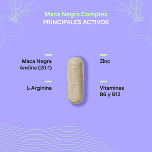 Nutralie Maca Negra Complex 24.000 mg con B6 y B12 Máxima Energía 120 cápsulas