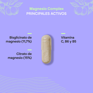 Nutralie Magnesio Complex Bisglicinato y Citrato para Energía 120 cápsulas