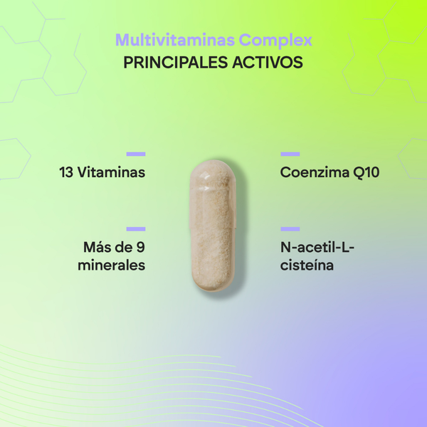 Nutralie Multivitamínico Complex con 29 Activos reducir la Fatiga 60 cápsulas
