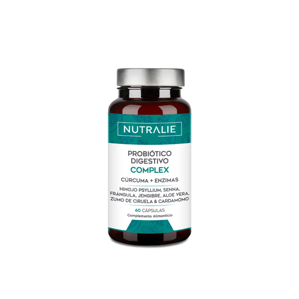 Nutralie Probiótico Digestivo Complex Cúrcuma + Enzimas Digestivas 60 cápsulas