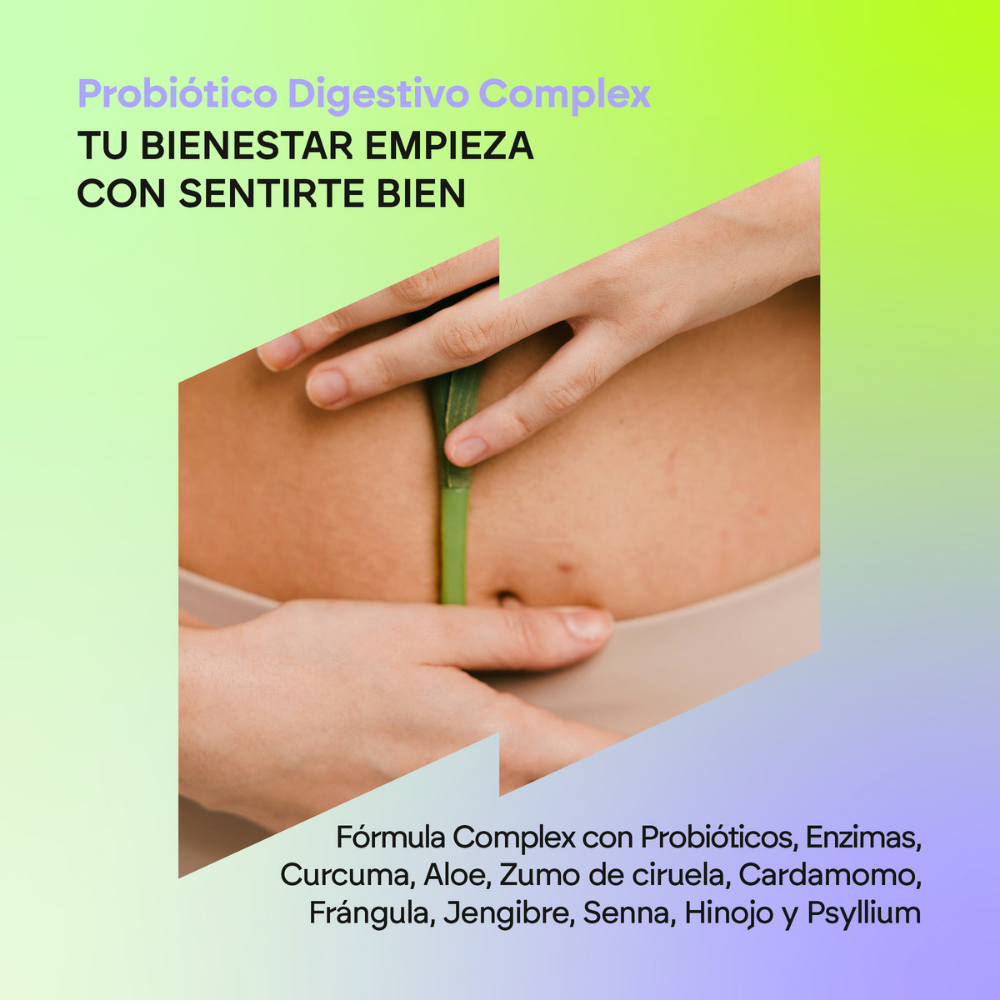 Nutralie Probiótico Digestivo Complex Cúrcuma + Enzimas Digestivas 60 cápsulas