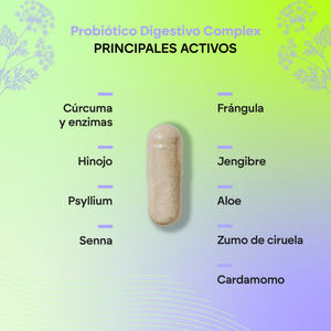 Nutralie Probiótico Digestivo Complex Cúrcuma + Enzimas Digestivas 60 cápsulas