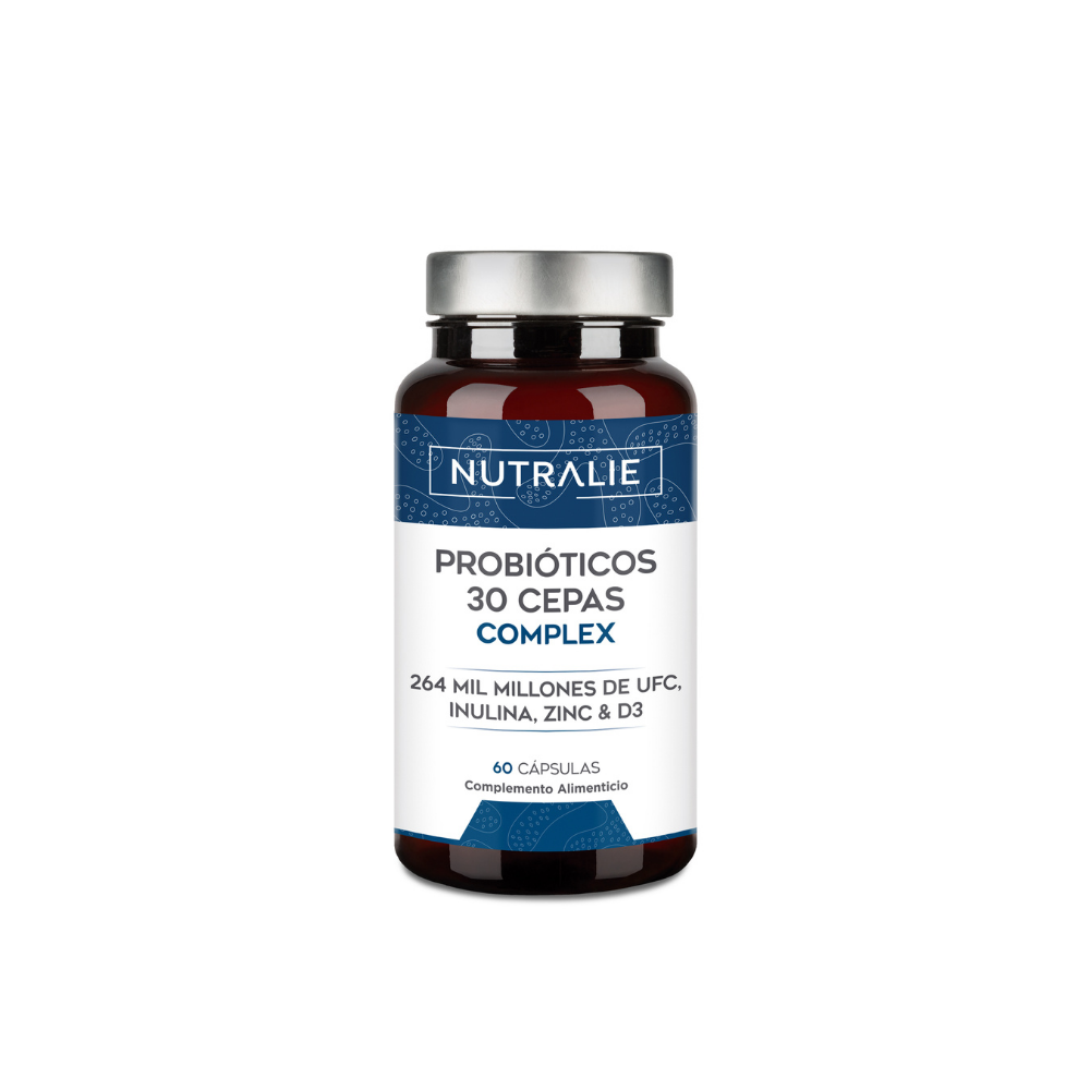 Nutralie Probioticos 30 Cepas 132 billones UFC Biprotics Defensas 60 cápsulas
