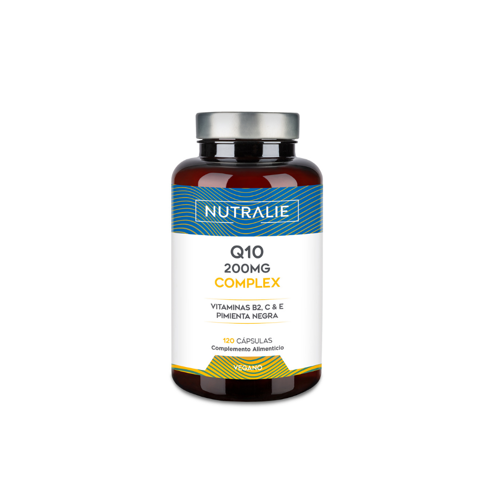 Nutralie Q10 Complex 250 mg con Vitamina C E y B2 Antioxidante 120 cápsulas