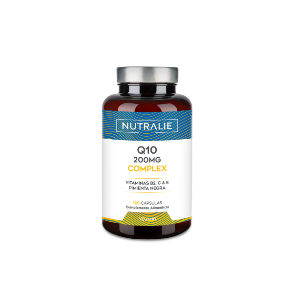 Nutralie Q10 Complex 250 mg con Vitamina C E y B2 Antioxidante 120 cápsulas