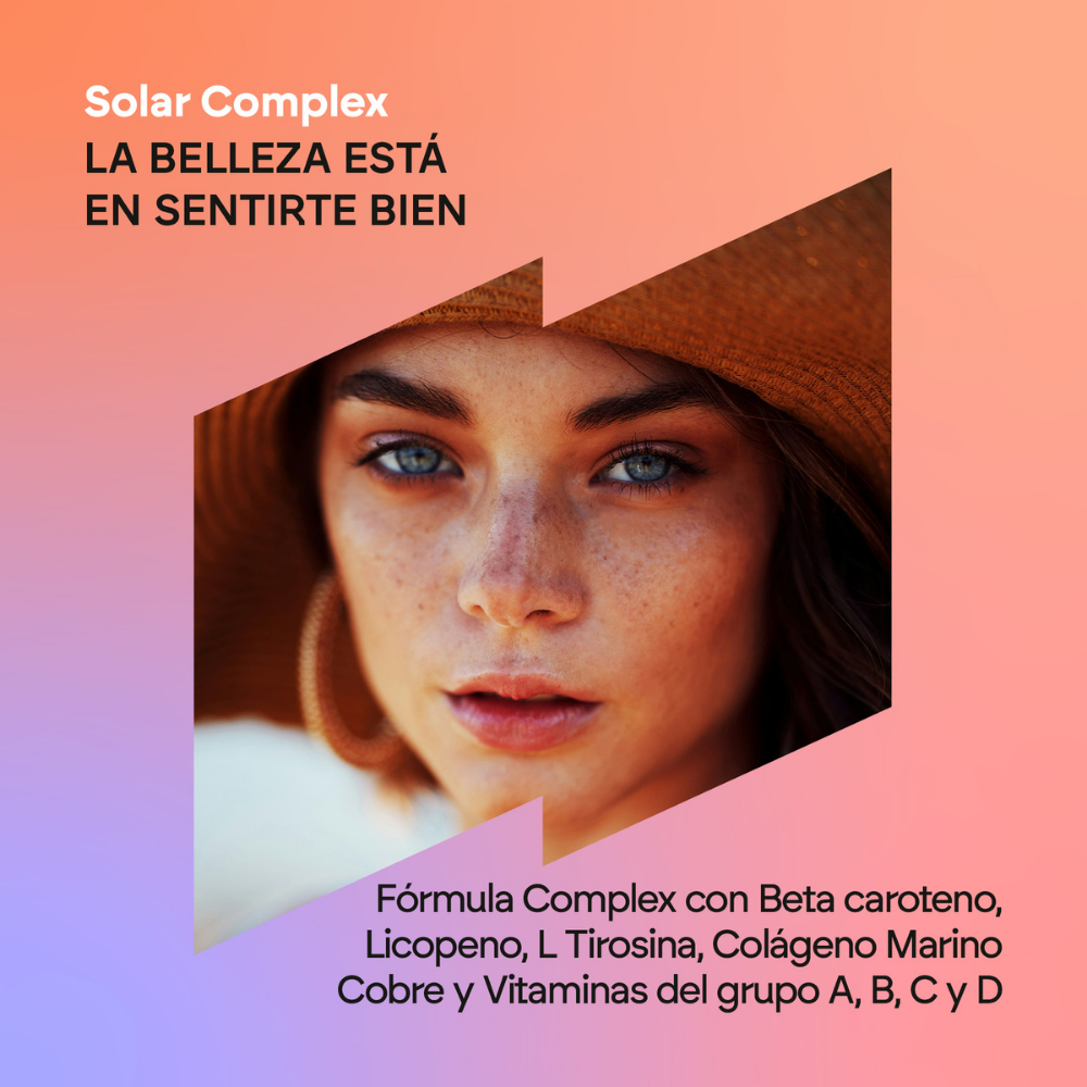 Nutralie Solar Complex con Colágeno Marino Bronceador y Protector 30 cápsulas