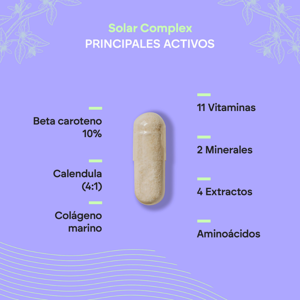 Nutralie Solar Complex com Colagénio Marinho Bronzeamento e Protetor Solar 30 cápsulas