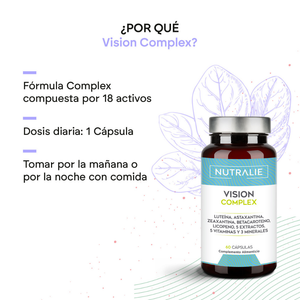 Nutralie Vision Complex de Luteína + Zeaxantina + Astaxantina Ojos 60 cápsulas