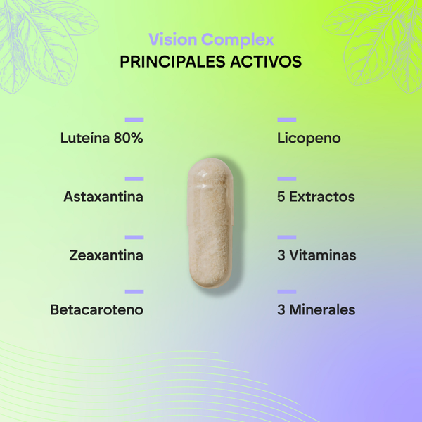 Nutralie Vision Complex de Luteína + Zeaxantina + Astaxantina Ojos 60 cápsulas