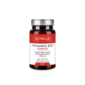 Nutralie Vitamin B12 Complex 2000 mcg reduz a fadiga 120 comprimidos