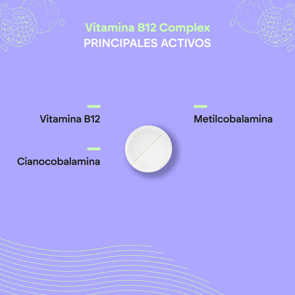 Nutralie Vitamin B12 Complex 2000 mcg reduz a fadiga 120 comprimidos