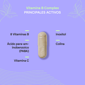 Nutralie Vitamina B Complex + Vit C + Colina + Inositol + PABA 90 cápsulas
