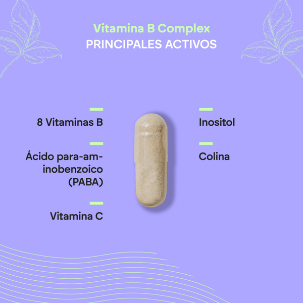 Nutralie Vitamina B Complex + Vit C + Colina + Inositol + PABA 90 cápsulas