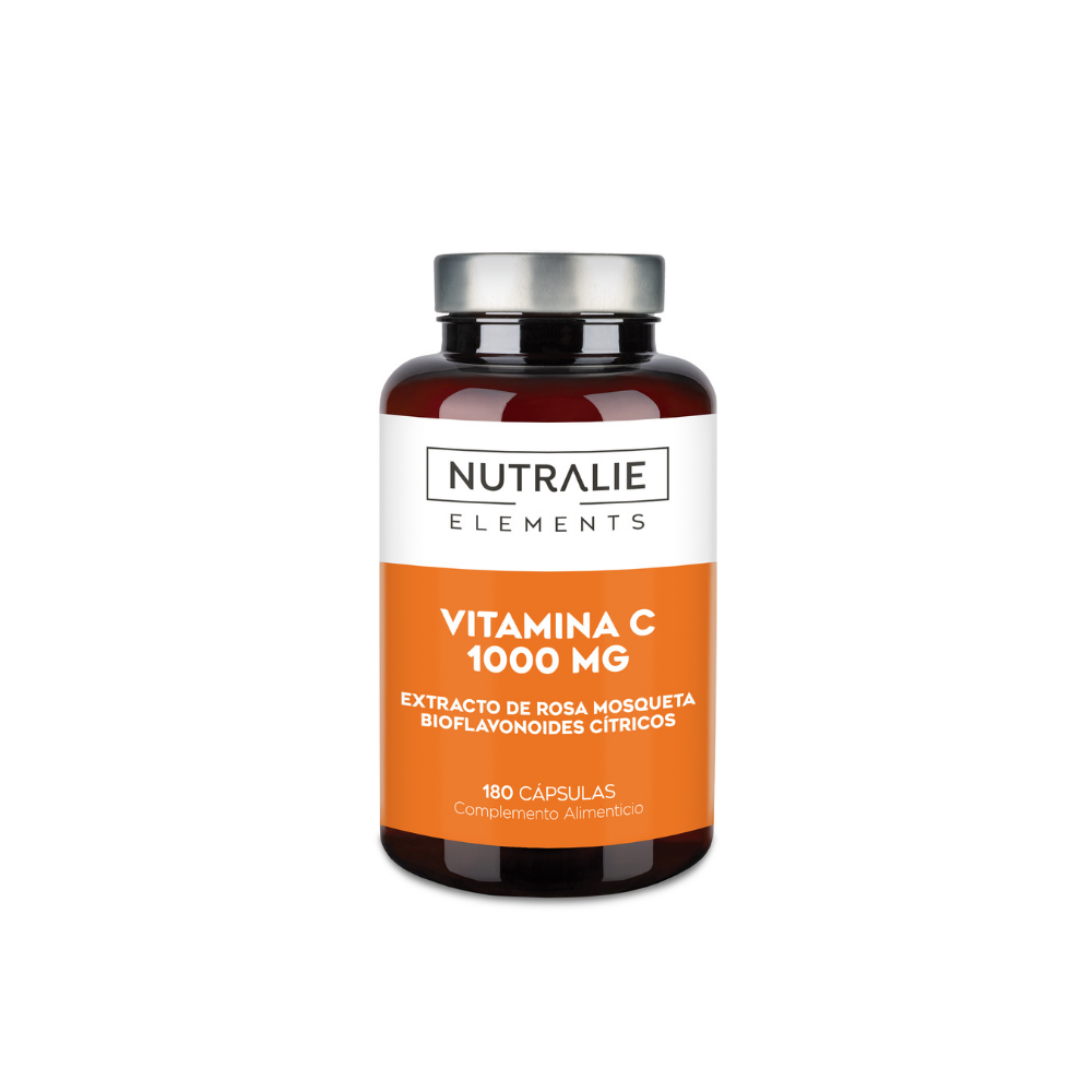 Nutralie Vitamina C 1000 mg con Rosa Canina Cansancio y Defensas 180 cápsulas