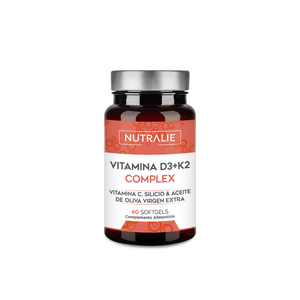 Nutralie Complexo Vitamina D3+K2 10000 UI + Vit C Músculos e Ossos 60 Cápsulas Softgel