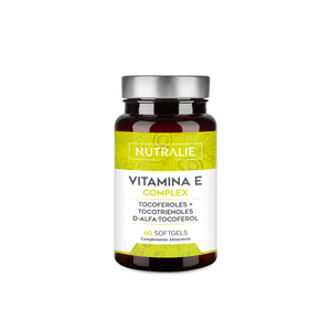 Nutralie Vitamina E Complex Tocotrienoles y Tocoferoles Antioxidante 60 cápsulas
