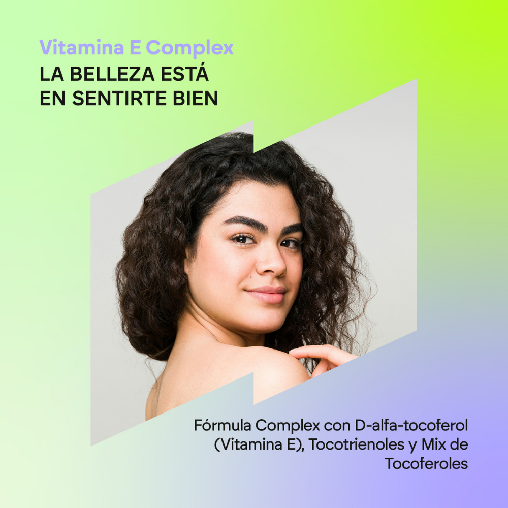 Nutralie Vitamina E Complex Tocotrienoles y Tocoferoles Antioxidante 60 cápsulas