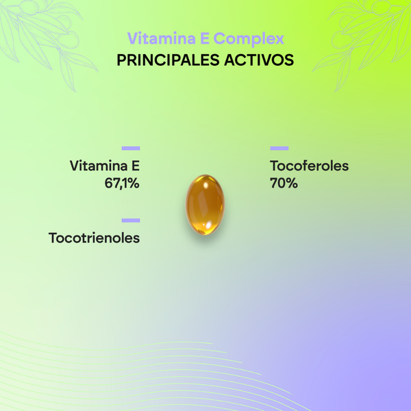 Nutralie Vitamina E Complex Tocotrienoles y Tocoferoles Antioxidante 60 cápsulas
