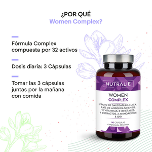 Nutralie Women Complex con Q10 regula Actividad Hormonal 90 cápsulas