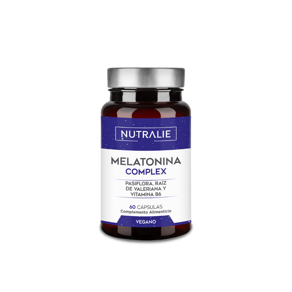 Nutralie Melatonina + Pasiflora + B6 y Raíz Valeriana Dormir Bien 60 cápsulas