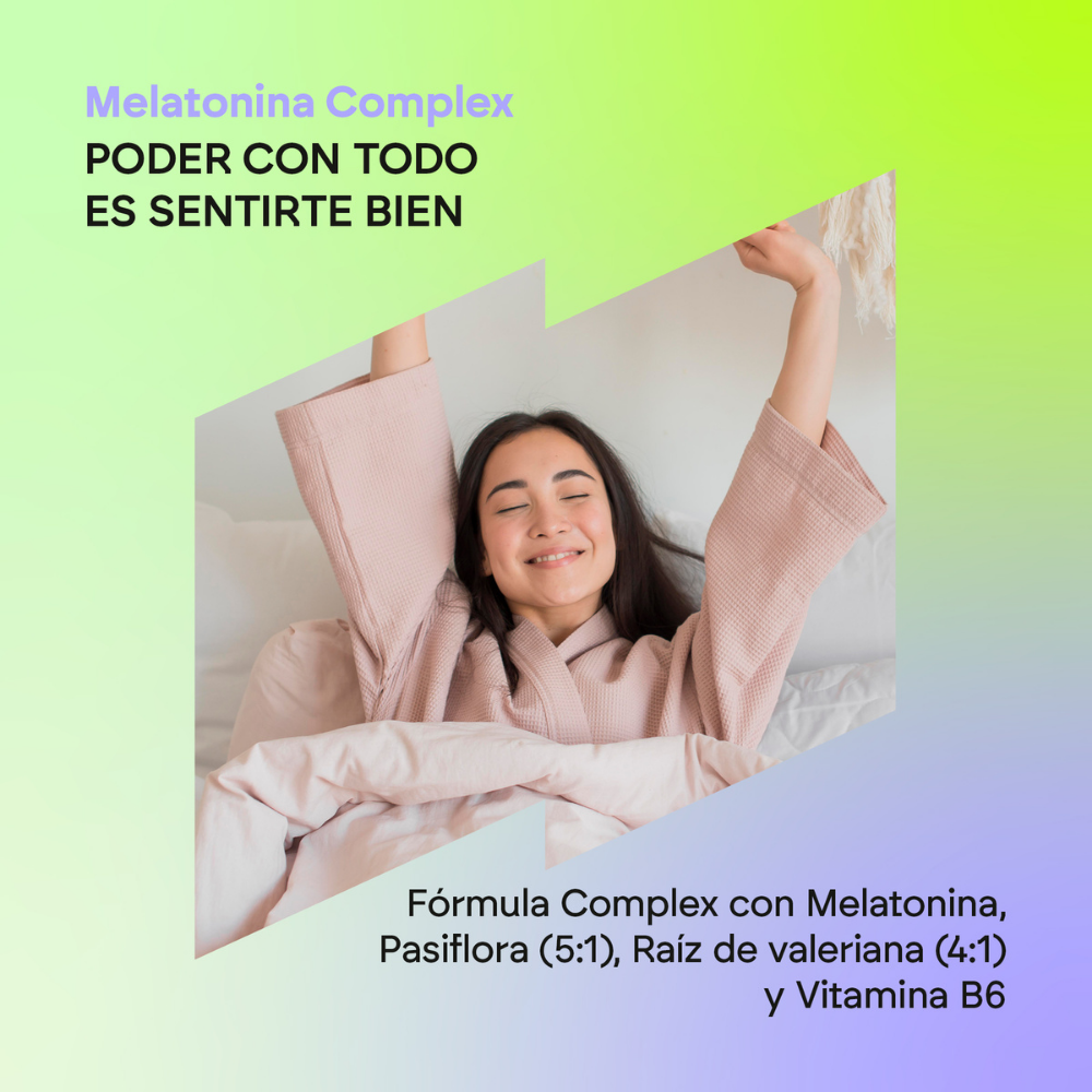 Nutralie Melatonina + Pasiflora + B6 y Raíz Valeriana Dormir Bien 60 cápsulas