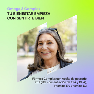 Nutalie Omega 3 Complex 2000 mg con Vit E y B3 EPA DHA Cansancio 60 cápsulas