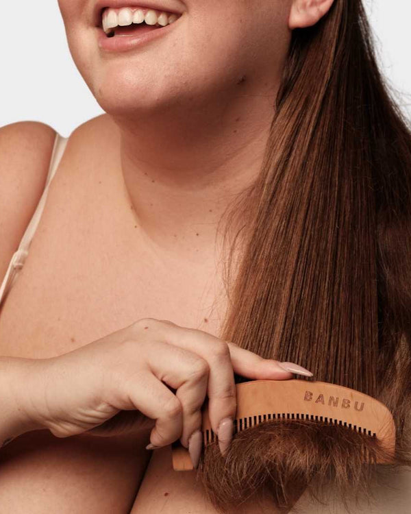 Banbu Peine de madera para pelo corto - 2