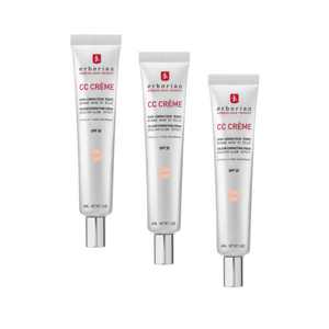 Pack de 3 Erborian CC Cream Base Maquillaje Hidratante Clair 40 ml