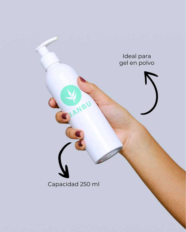 Banbu Botella para Gel en polvo ducha o peinado 250 ml - 4