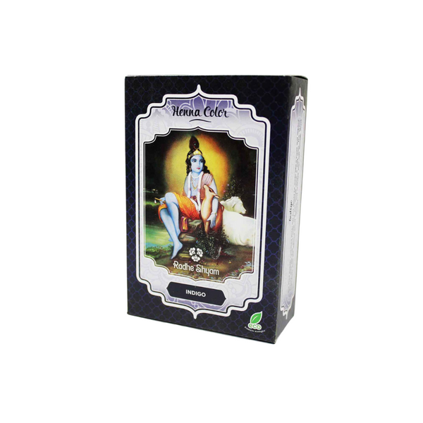 Radhe Shyam Spiritual Sky Henna Índigo Polvo Radhe 100 g