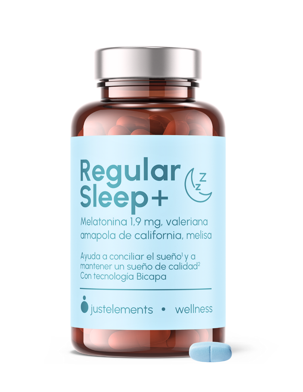 Just Elements Wellness Hohe Konzentration Sublingual Melatonin 1,95 mg REGELMÄSSIGER SCHLAF