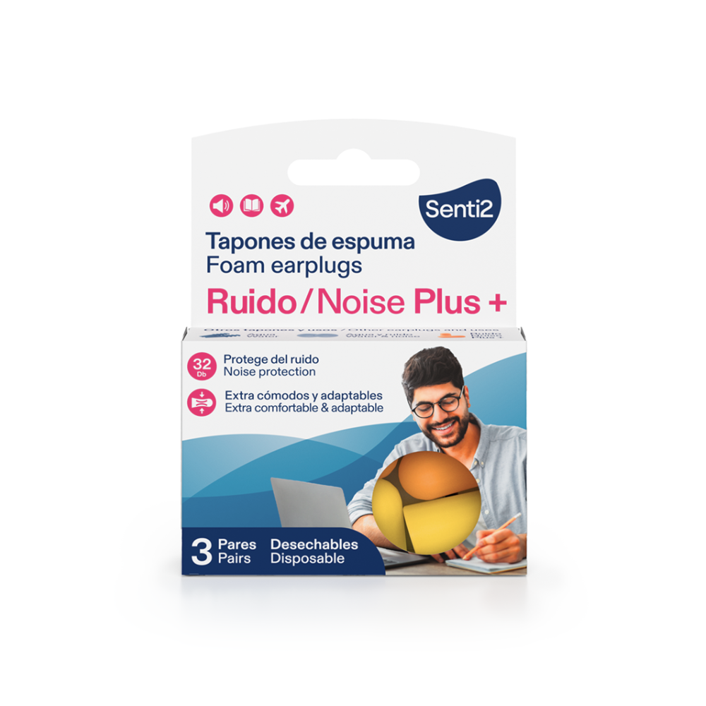 Senti2 Tapones de espuma 3 pares