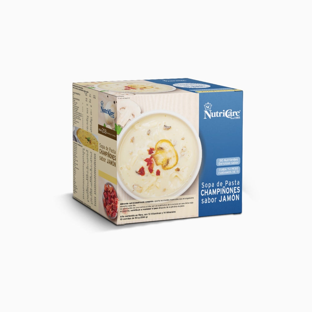 Nutricare Sopa de pasta con champiñones sabor jamón