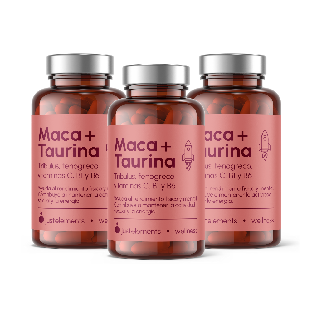 Pack de 3 Maca + Taurina Just Elements Wellness