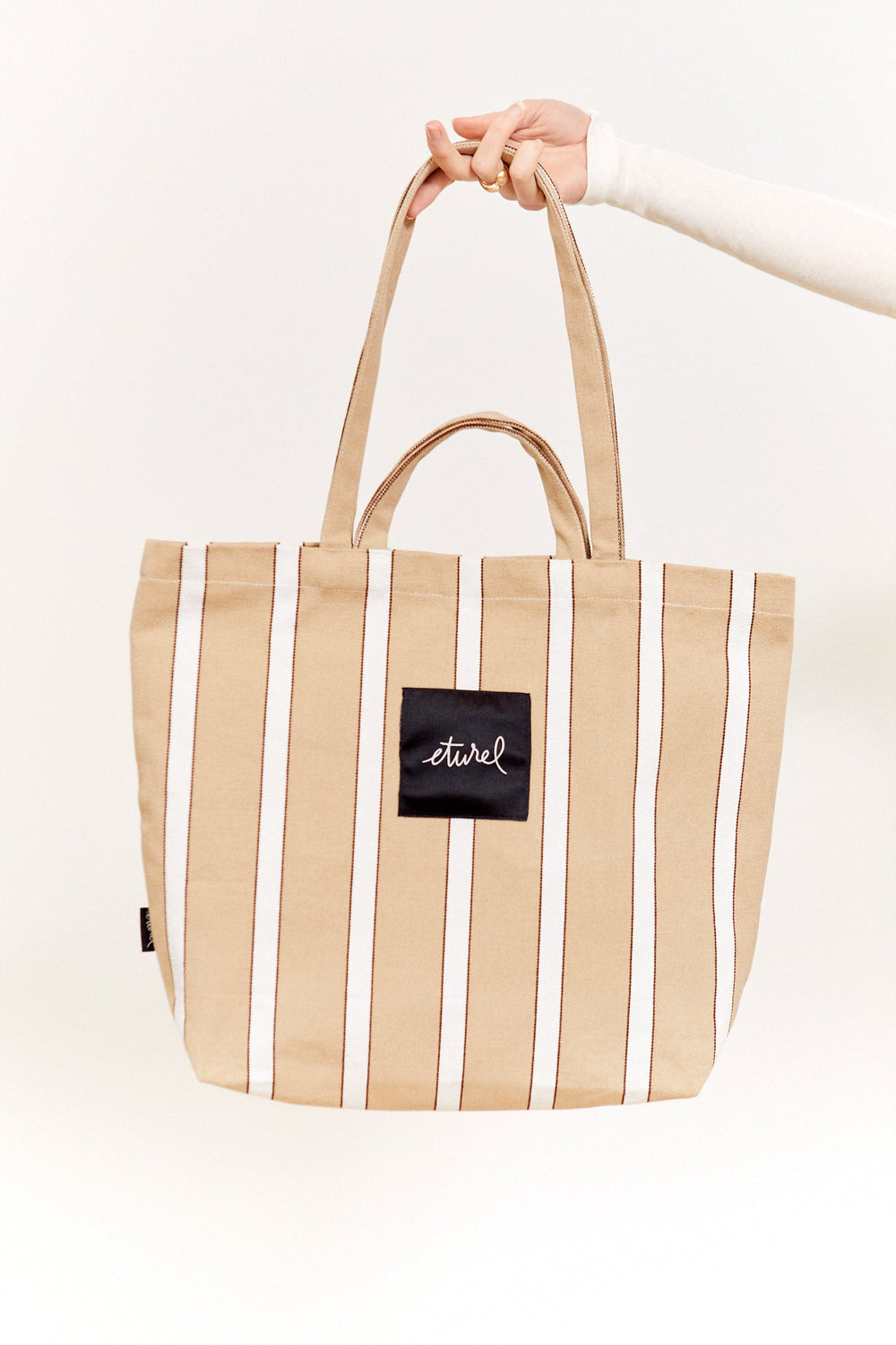 Eturel Bolso tote lona hamaca beige