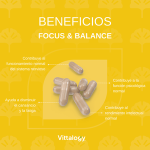 Vittalogy Focus and Balance 60 cápsulas