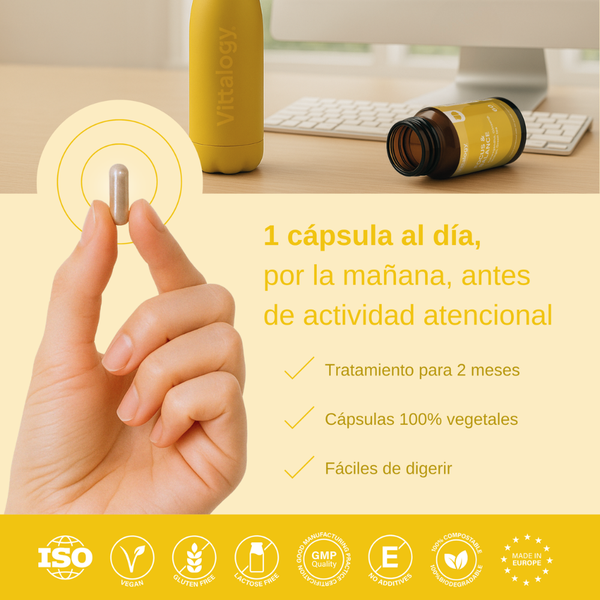 Vittalogy Focus and Balance 60 cápsulas