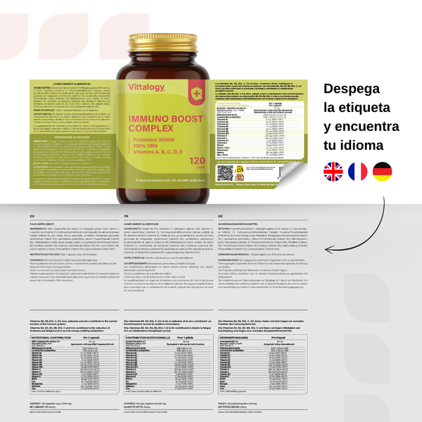 Vittalogy Inmuno Boost Complex 120 cápsulas