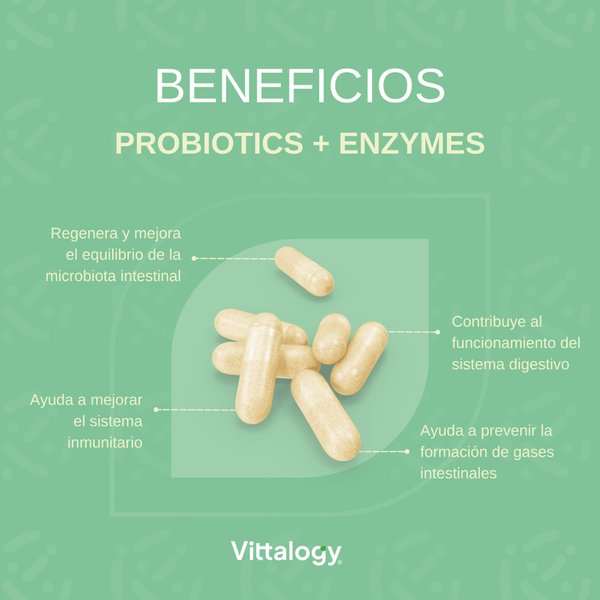 Vittalogy Probiotics & Enzymes 60 cápsulas