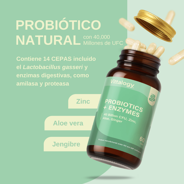 Vittalogy Probiotics & Enzymes 60 cápsulas