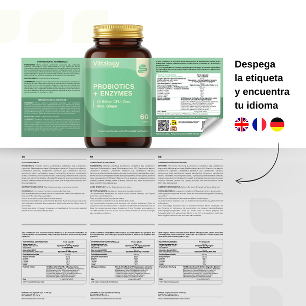 Vittalogy Probiotics & Enzymes 60 cápsulas