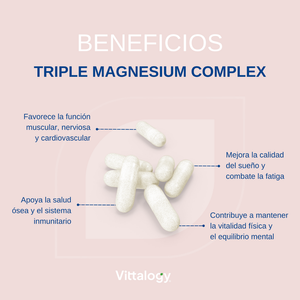 Vittalogy Triple Magnesium Complex 120 cápsulas