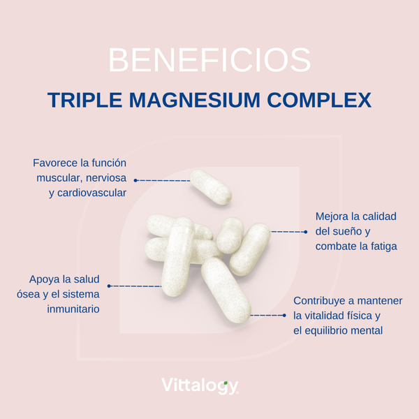 Vittalogy Triple Magnesium Complex 120 cápsulas
