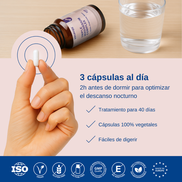 Vittalogy Triple Magnesium Complex 120 cápsulas