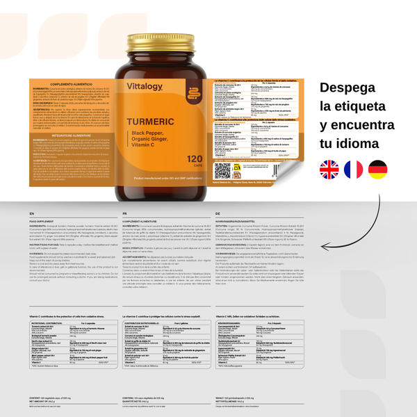 Vittalogy Turmeric Premium 120 cápsulas