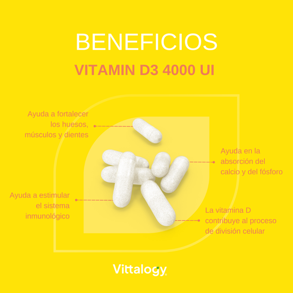 Vittalogy Vitamina D3 120 cápsulas