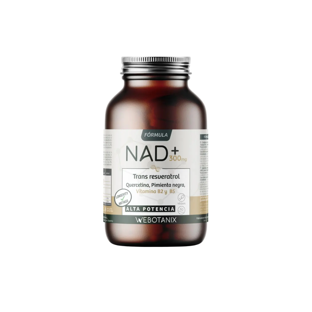 WeBotanix NAD+Resveratrol Fórmula 60 cápsulas