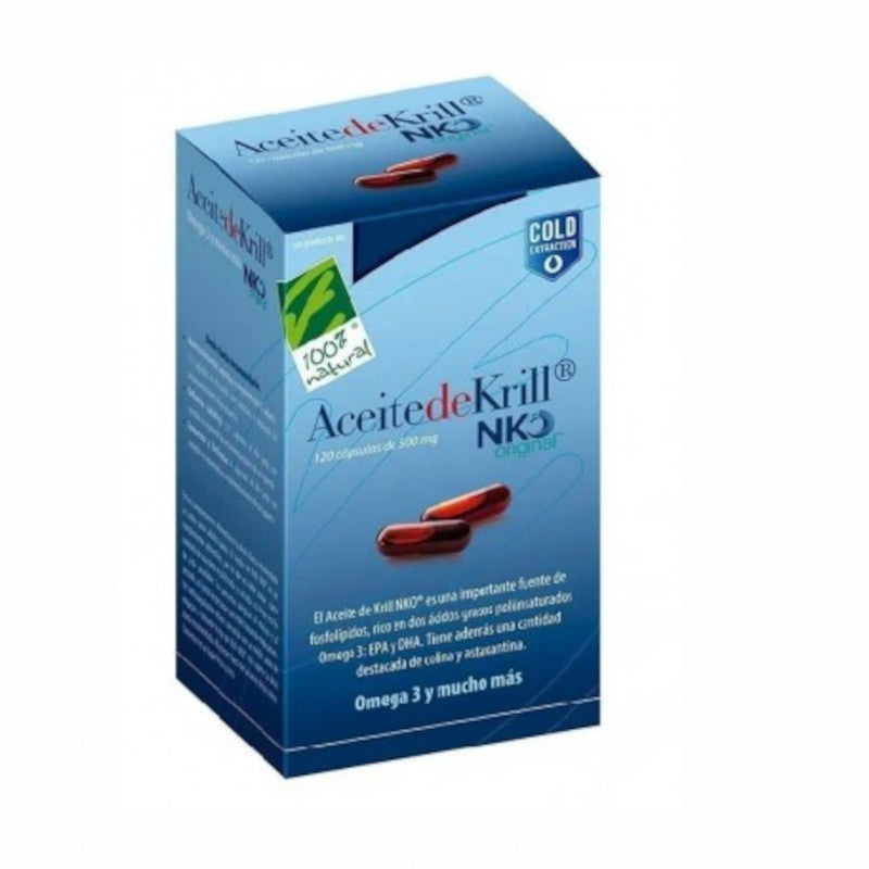 Cien X Cien Natural Aceite de Krill NKO 120 cap de 500 mg